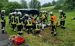 Unfall mit Kutsche: Gespann kippt um, Frau (72) unter Pferd eingeklemmt