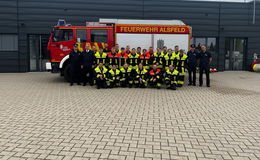 Truppmann-Ausbildung Teil 1 am Alsfelder Feuerwehrhaus