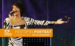 Olivia Grassner, stimmgewaltige und selbstbewusste Tänzerin in "A Chorus Line"