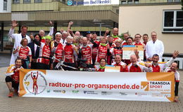 "Radtour pro Organspende" stoppt an Klinikum Bad Hersfeld und HKZ