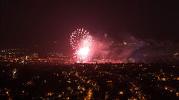 Feuerwerk von oben: Impressionen von Schützenfest