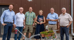 Staatsminister Imgmar Jung beim CDU-Sommerfest auf dem Bauernhof