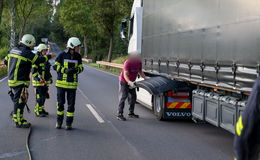 Wenn die Feuerwehr schneller ist als das Feuer: Lkw-Brand verhindert