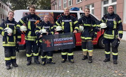 Feuerwehr Künzell-Bachrain bezwingt 407 Stufen in voller Einsatzkleidung