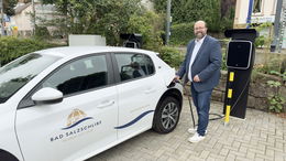 Neue E-Auto Ladestation am Kulturkessel in Bad Salzschlirf