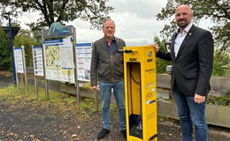 ADAC eröffnet Radservice-Station am Kegelspiel-Radweg am "Bimbel"