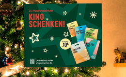 Ganz großes Kino zu Weihnachten: Geschenkgutschein von CineStar