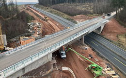 Wippershainer Brücke über der A4 ab Montag wieder frei