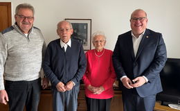 Eiserne Hochzeit in Berfa: Hans und Anna Günther seit 65 Jahren verheiratet