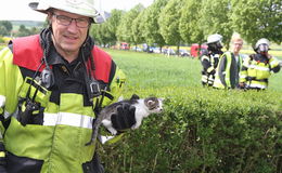 Ein letztes Mal heißt es heute für Klaus Hahner: "Wasser marsch!"