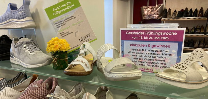 Frühlingswoche in Gersfeld – Schuhhaus Niebling startet mit verkaufsoffenem Sonntag und Verlosung!