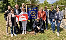 Lions Club fördert naturnahes Projekt am Haselsee: Aufwertung der Spielplätze