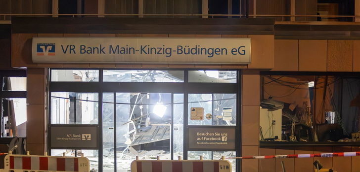 Geldautomatensprengung in Wächterbach am 25.1.2024 hinterließ maximale Schäden