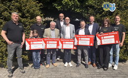 Lions Club Hünfeld überreicht Spendenschecks an Heimatvereine des Altkreises