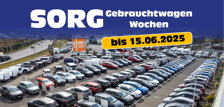 Gebrauchtwagen-Wochen bei Autohaus Sorg mit über 100 topgepflegten Fahrzeugen.