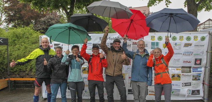Trotz des regnerischen Wetters waren am Sonntag bei "Eiterfeld bewegt sich" zahlreiche Läufer mit dabei.