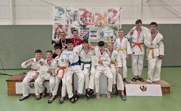Erfolgreiche Schüler beim Landesentscheid Judo "Jugend trainiert für Olympia"