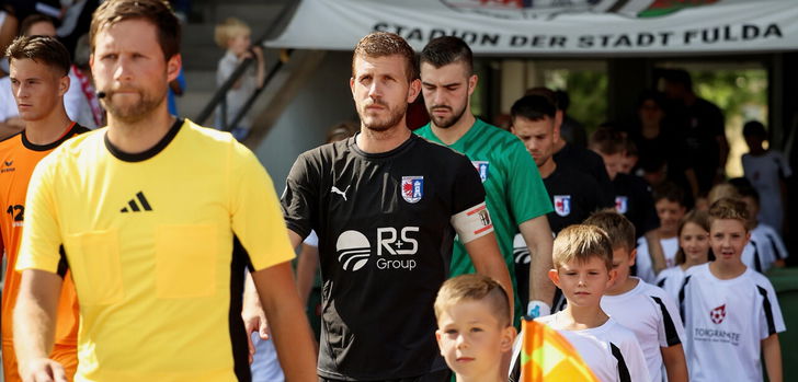 1. Emotion pur: Patrick Schaaf steht vor seinem letzten Regionalligaspiel im Trikot der SG Barockstadt.