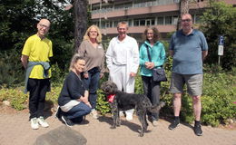 Therapiehund "Marie" bereichert die kardiologische Bewegungstherapie