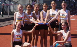 Hessenrekord bei der WJU14 über 4x75m - HLV-Kreis Fulda-Hünfeld