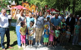 Der Themenspielplatz in Buchenau wurde eingeweiht