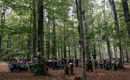 Einladung zur abendlichen Waldandacht im RuheForst Eichenzell
