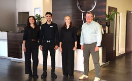 Vier Azubis beginnen ihre Ausbildung im Hotel Platzhirsch in Fulda