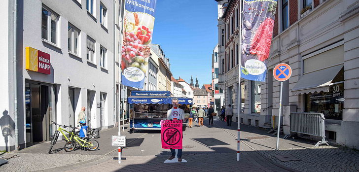 Seit vielen Jahren fester Bestandteil auf dem Wochenmarkt in Fulda: Der Stand vom Fischmarkt Krauß