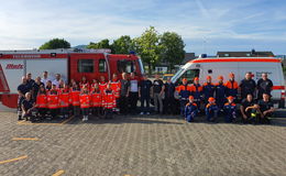 Teamwork, Einsatz und jede Menge Blaulicht: Training der Jugendfeuerwehr