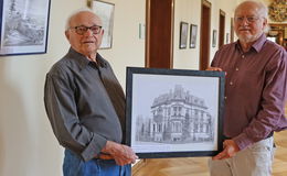 Ausstellung mit Bleistiftzeichnungen von Rudolf Pitsch im Stadtschloss