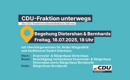CDU-Fraktion unterwegs in Dietershan und Bernhards